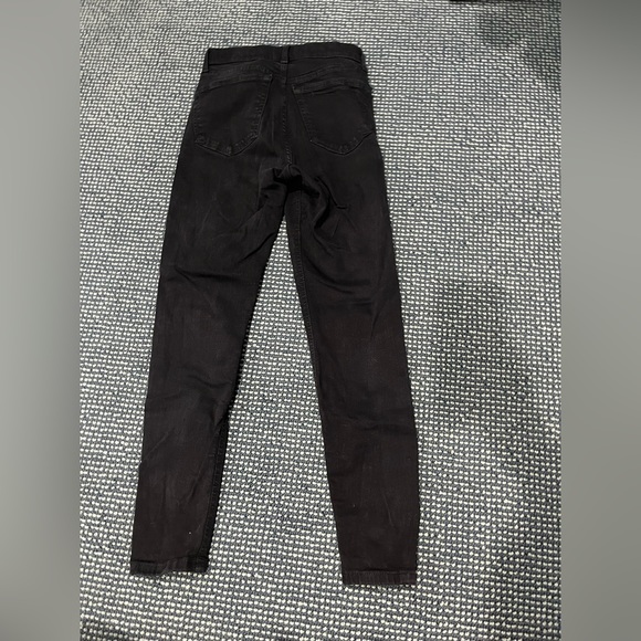 TOPSHOP black high rise skinny jeans - Picture 4 of 4